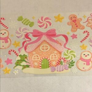Gingerbread House Cup Decal